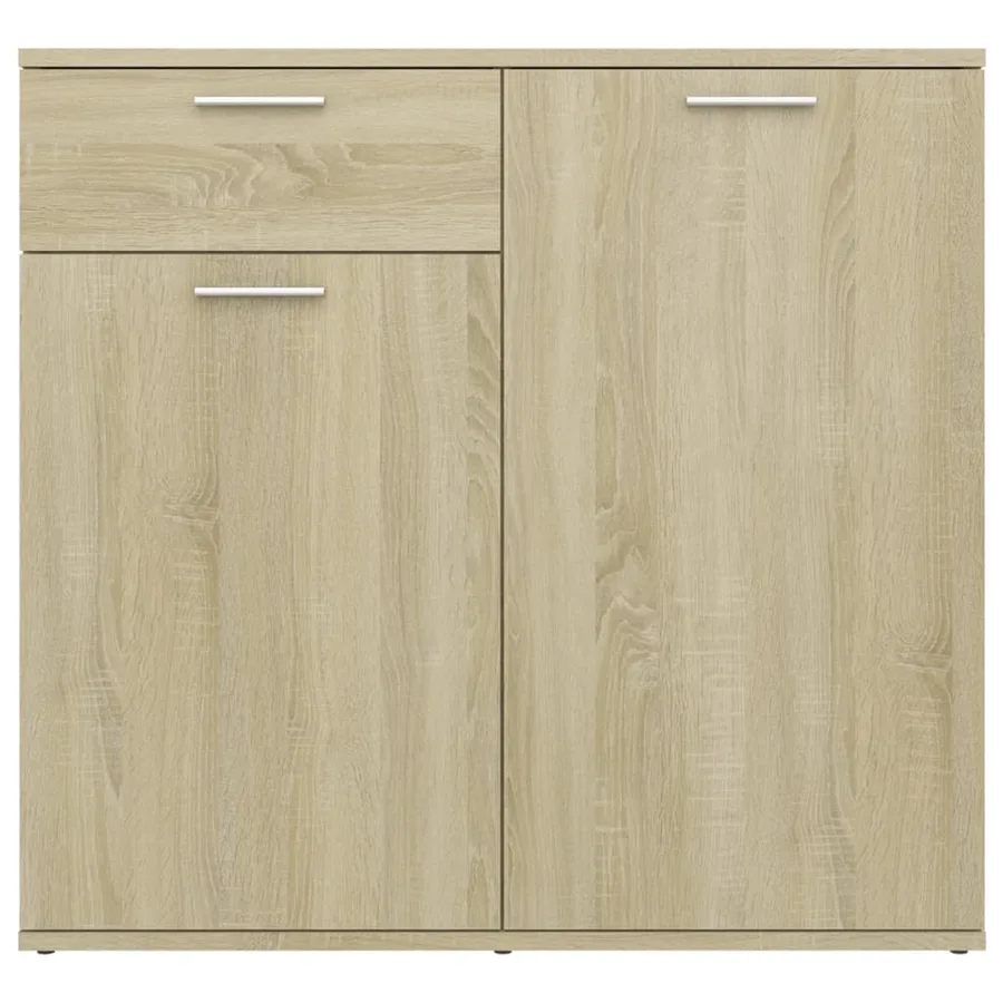 Buffet chêne sonoma 80x36x75 cm bois d'ingénierie - 6