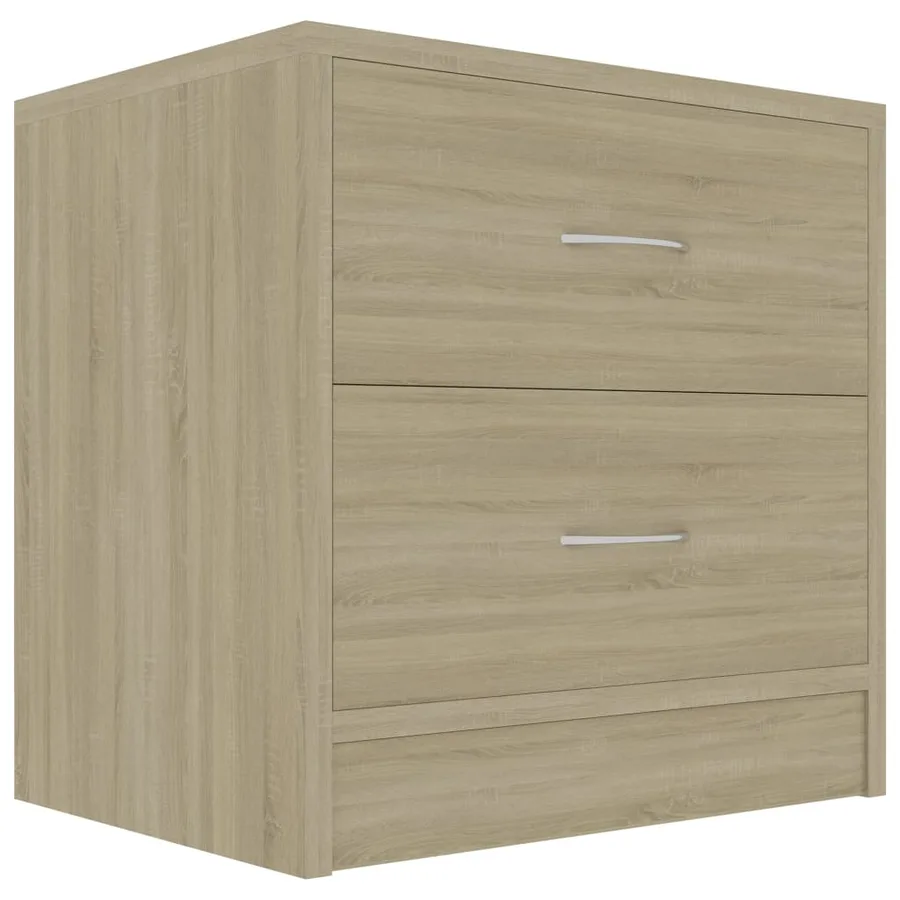 Tables de chevet 2pcs Chêne sonoma 40x30x40cm Bois d'ingénierie - 3