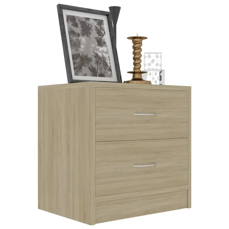 Tables de chevet 2pcs Chêne sonoma 40x30x40cm Bois d'ingénierie - 4