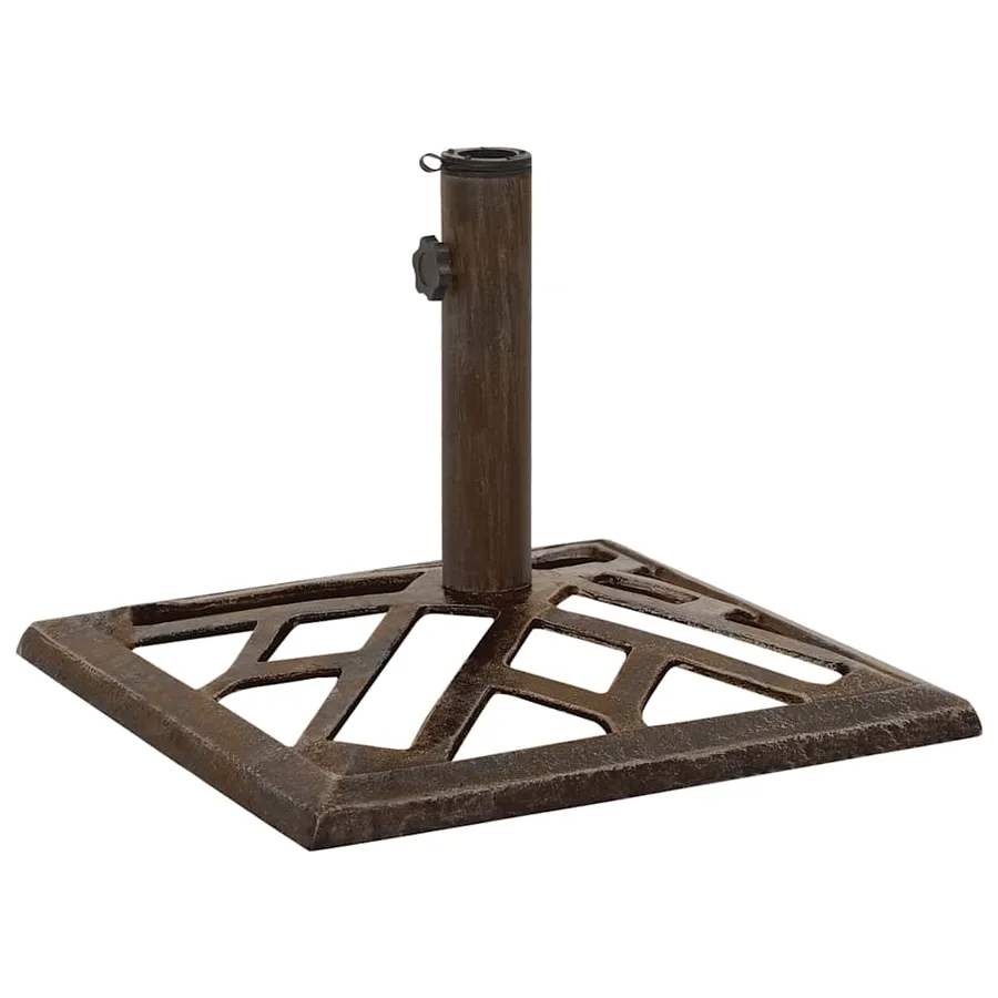 Socle de parasol Bronze 44x44x31 cm Fonte - 2