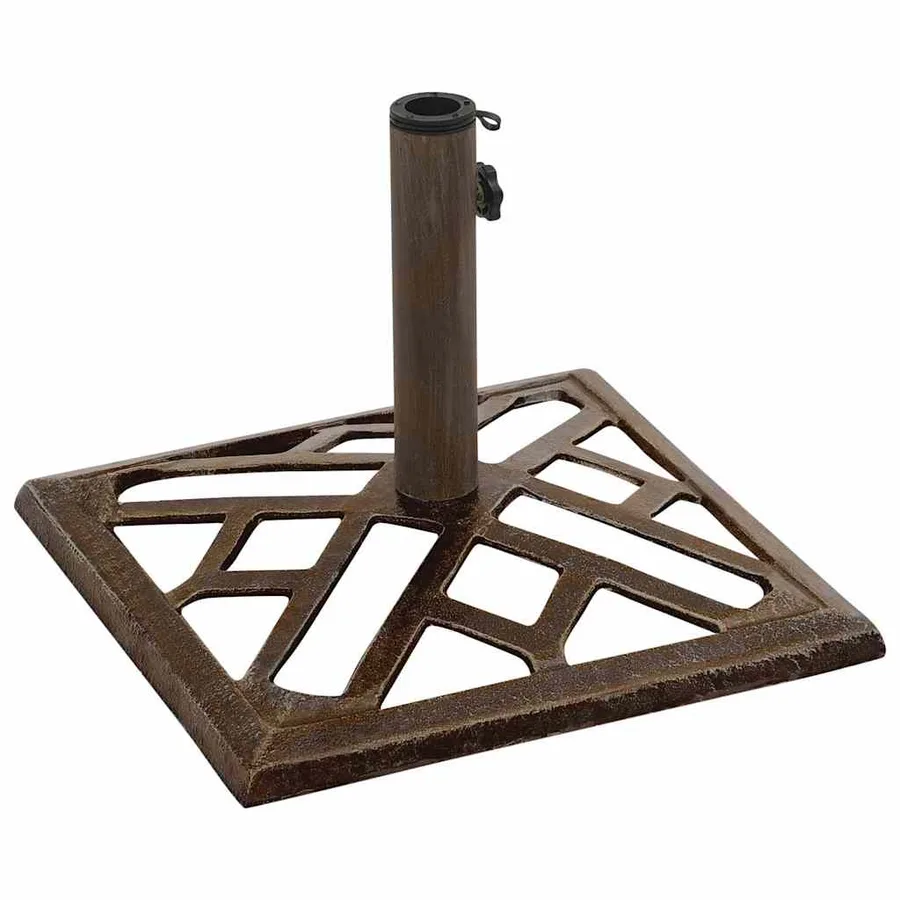 Socle de parasol Bronze 44x44x31 cm Fonte - 5