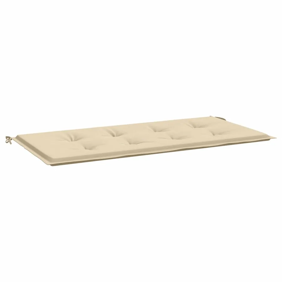 Coussin de banc de jardin beige 120x50x3 cm tissu oxford - 2