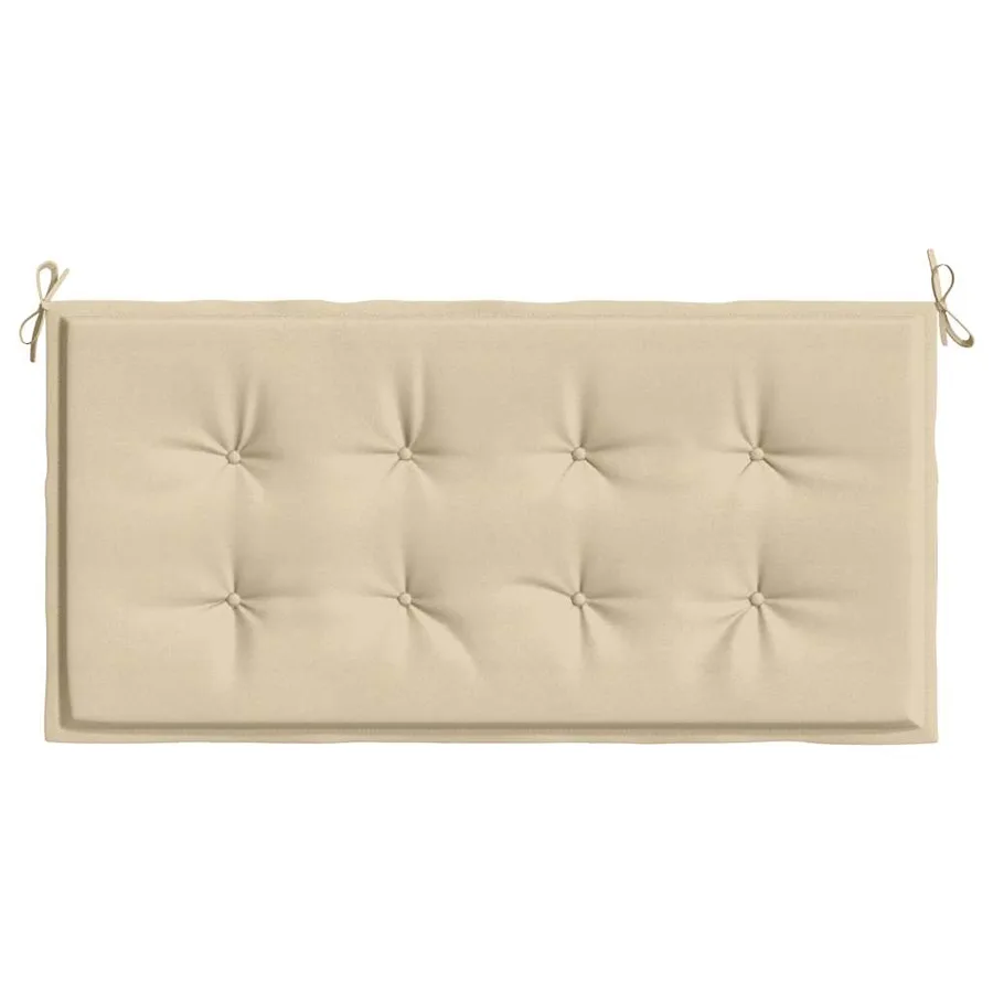 Coussin de banc de jardin beige 120x50x3 cm tissu oxford - 4