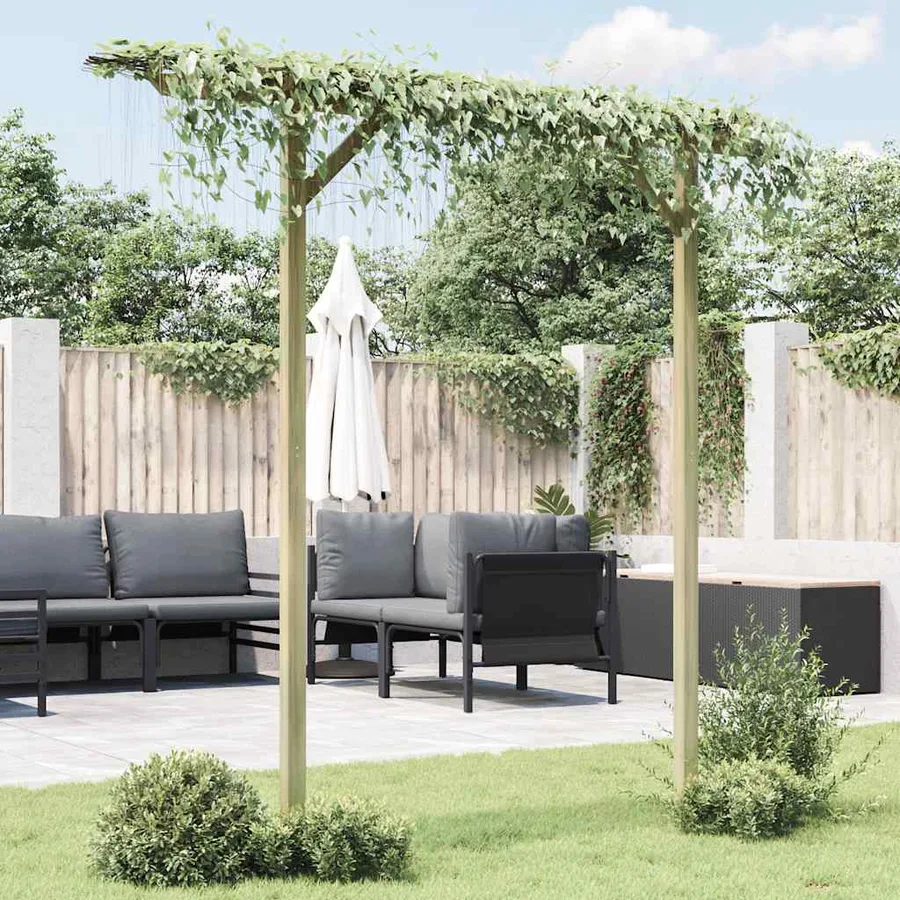 Pergola de jardin 205 x 40 x 203 cm Bois - 3