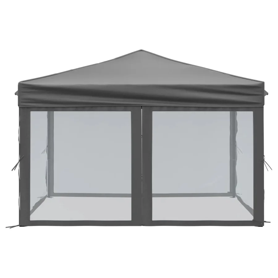 Tente de réception pliable avec parois Anthracite 3x3 m - 4