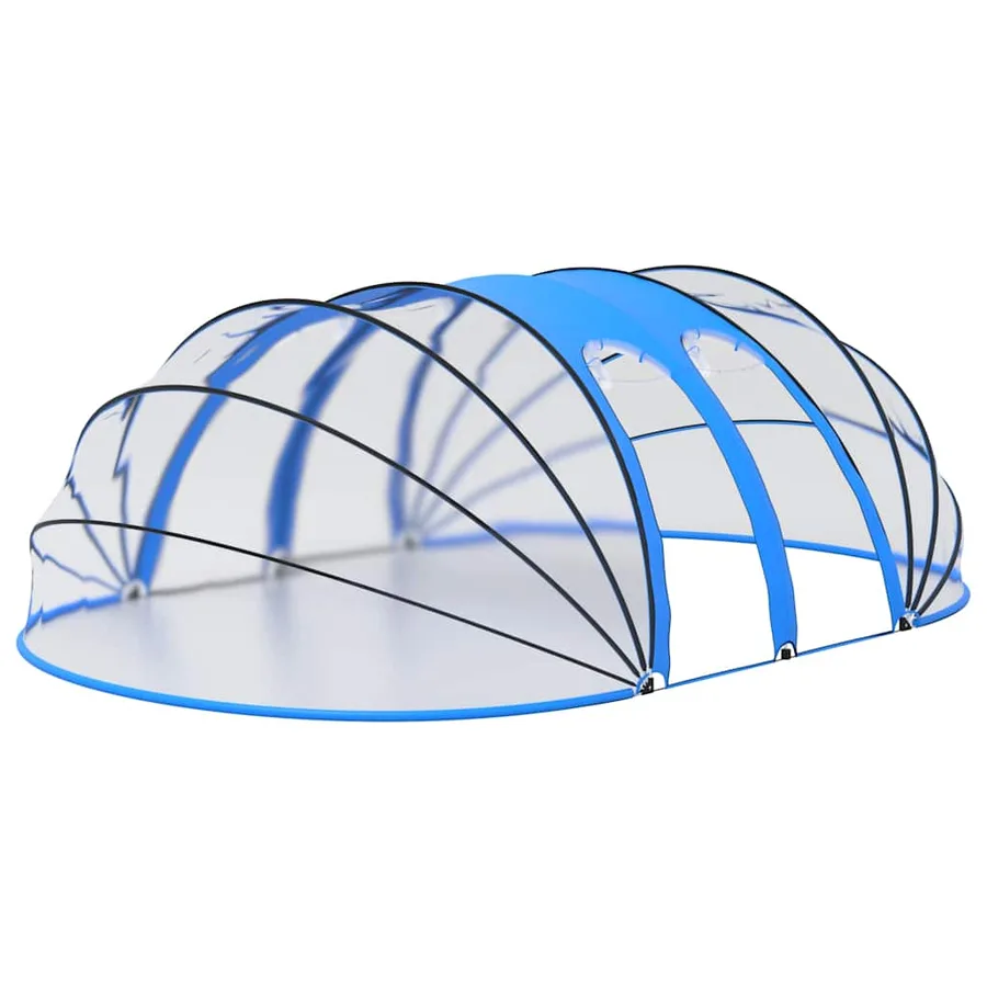 Dôme de piscine ovale 620x410x210 cm - 3