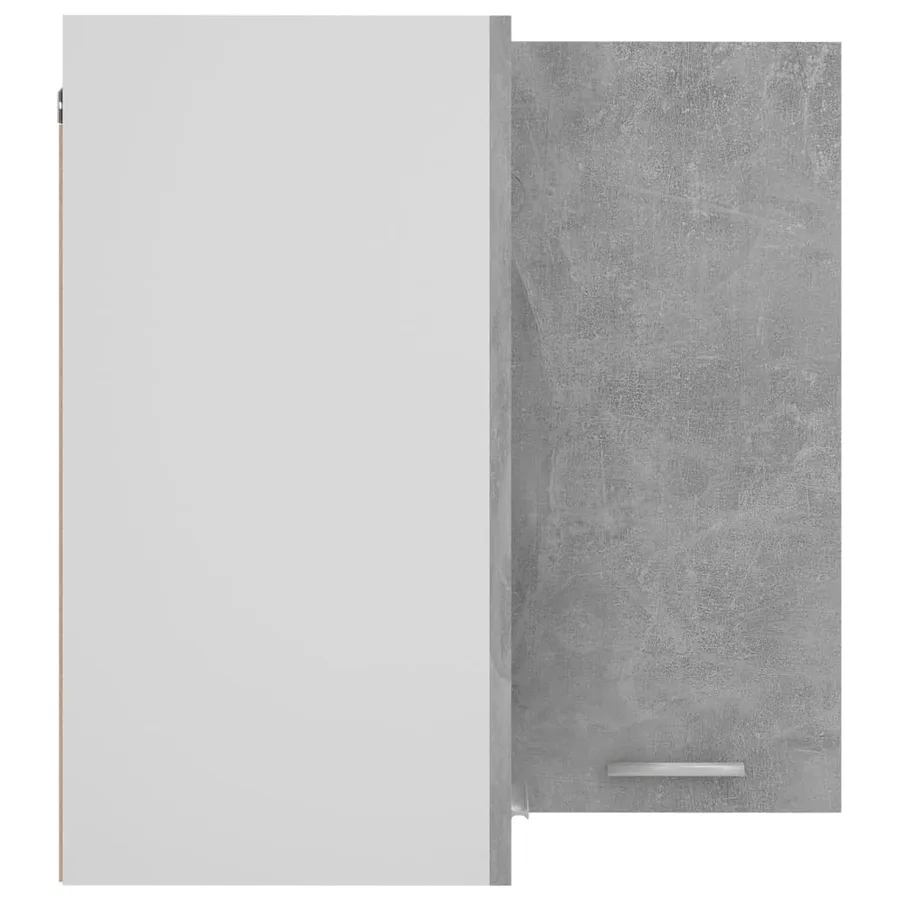 Armoire d'angle suspendue "Lyon" Gris béton 57 x 57 x 60 cm Bois d'ingénierie - 6