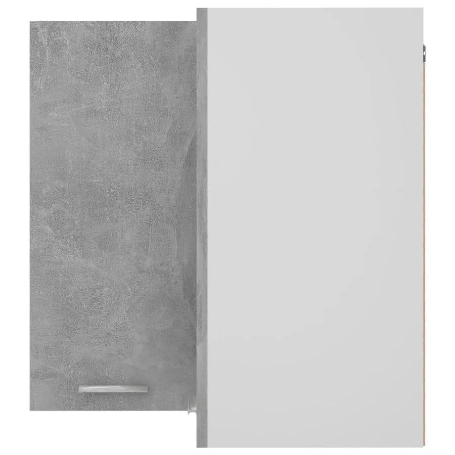 Armoire d'angle suspendue "Lyon" Gris béton 57 x 57 x 60 cm Bois d'ingénierie - 7