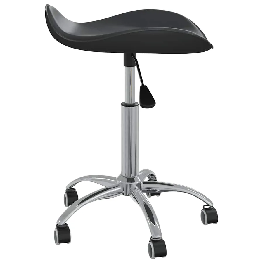 Chaise pivotante à manger Noir Similicuir - 3