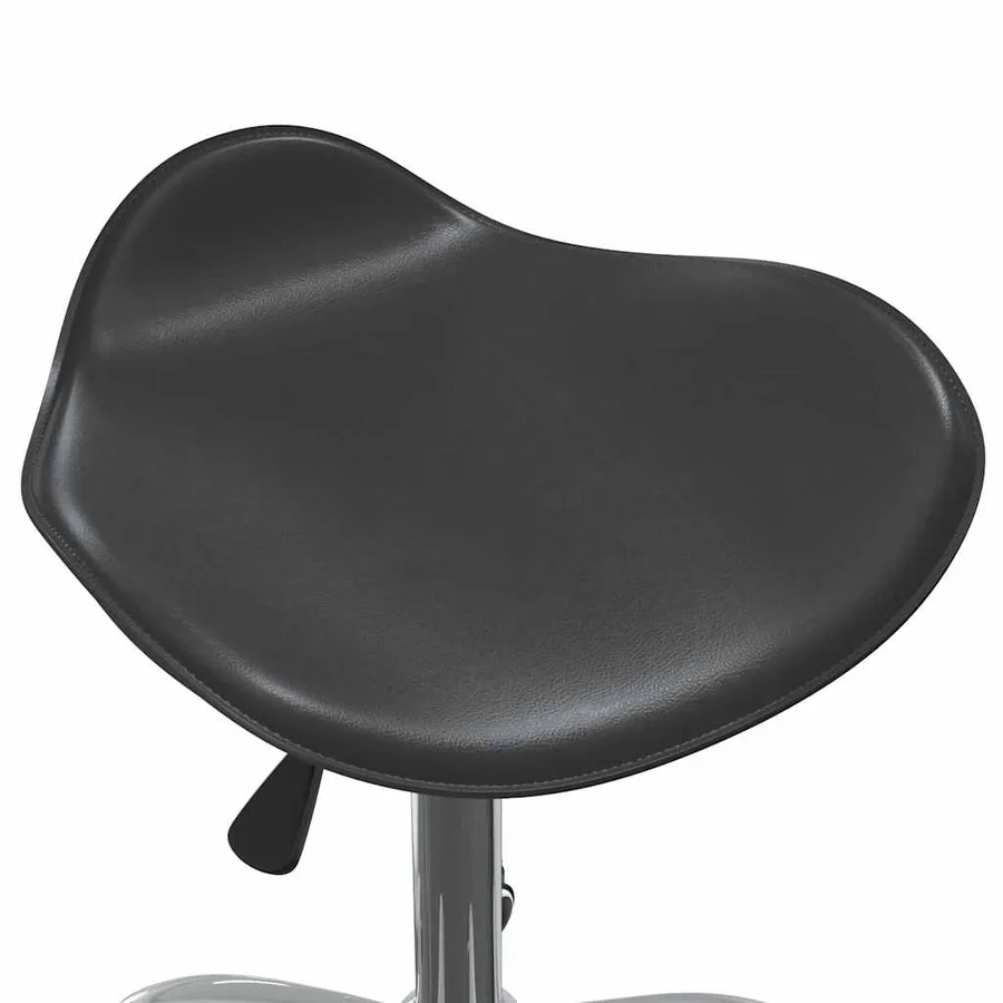 Chaise pivotante à manger Noir Similicuir - 6