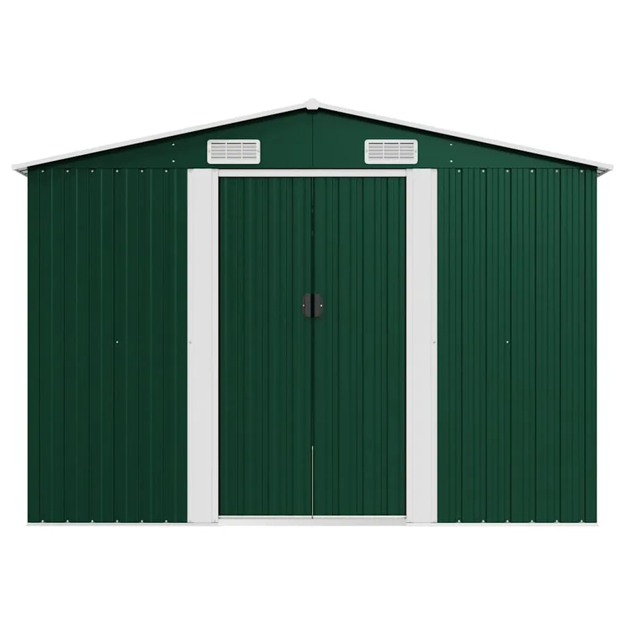 Abri de jardin 257x392x181 cm Métal Vert - 5