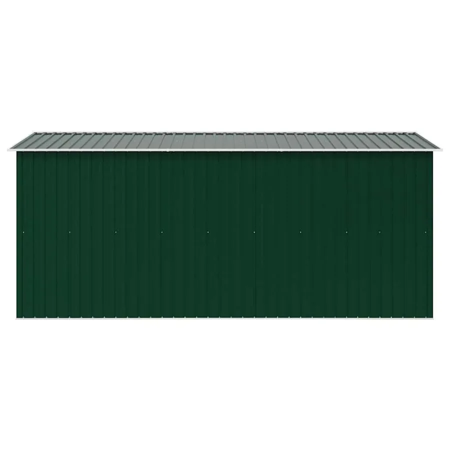 Abri de jardin 257x392x181 cm Métal Vert - 6
