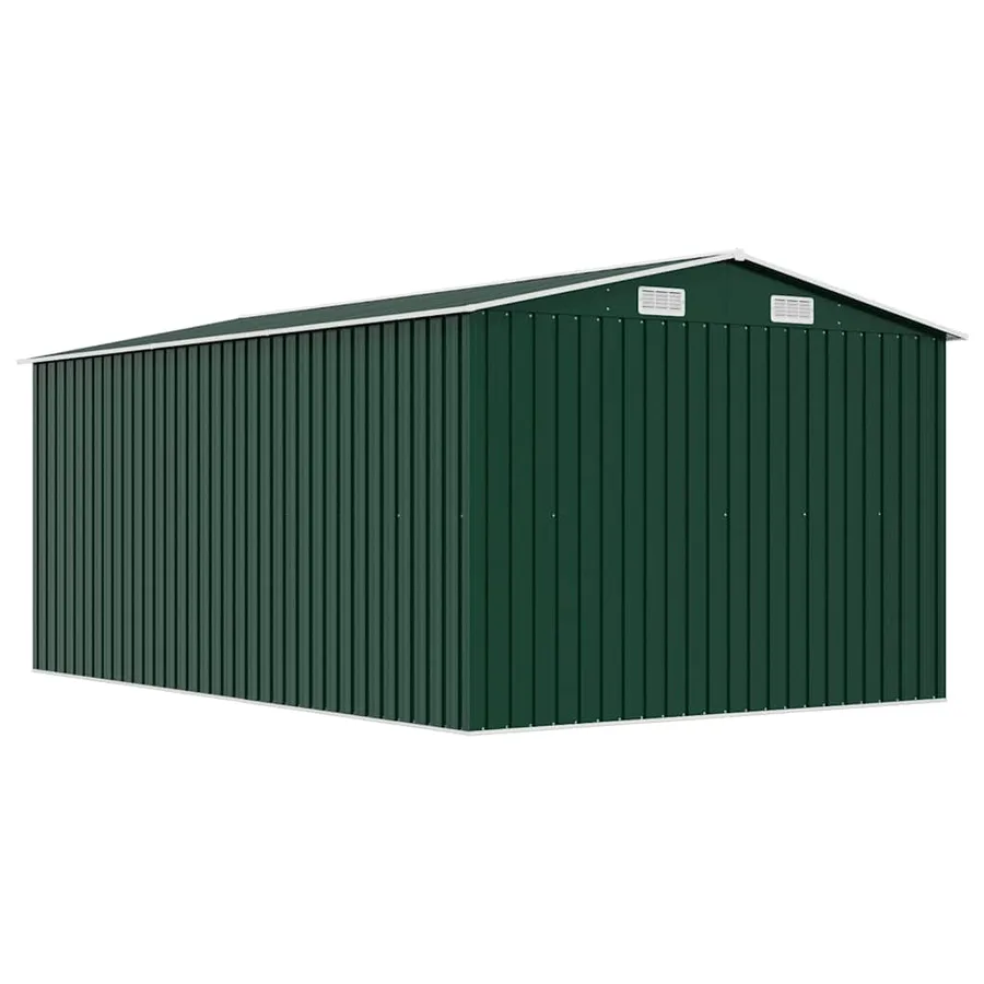 Abri de jardin 257x392x181 cm Métal Vert - 7