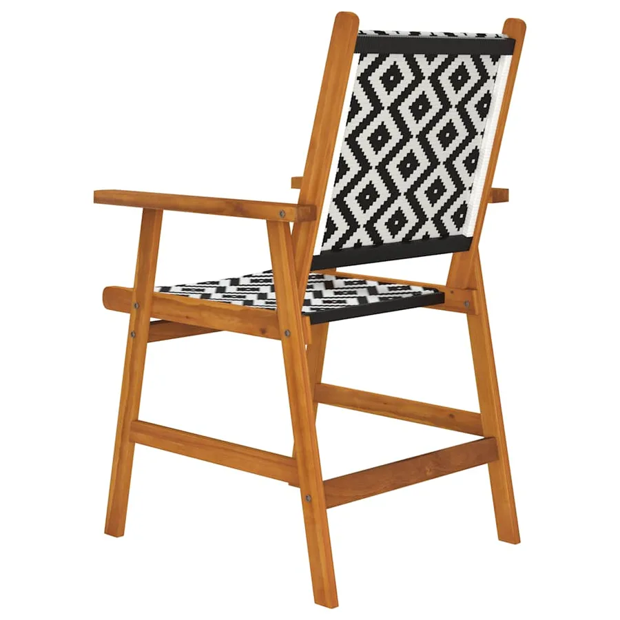 Chaises de jardin lot de 2 Bois d'acacia solide - 7
