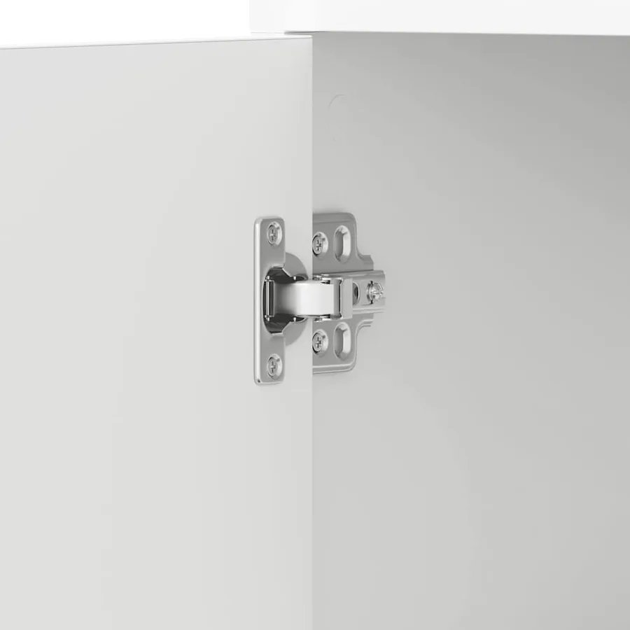 Armoire de salle de bain Blanc 30x30x183,5 cm Bois d'ingénierie - 11