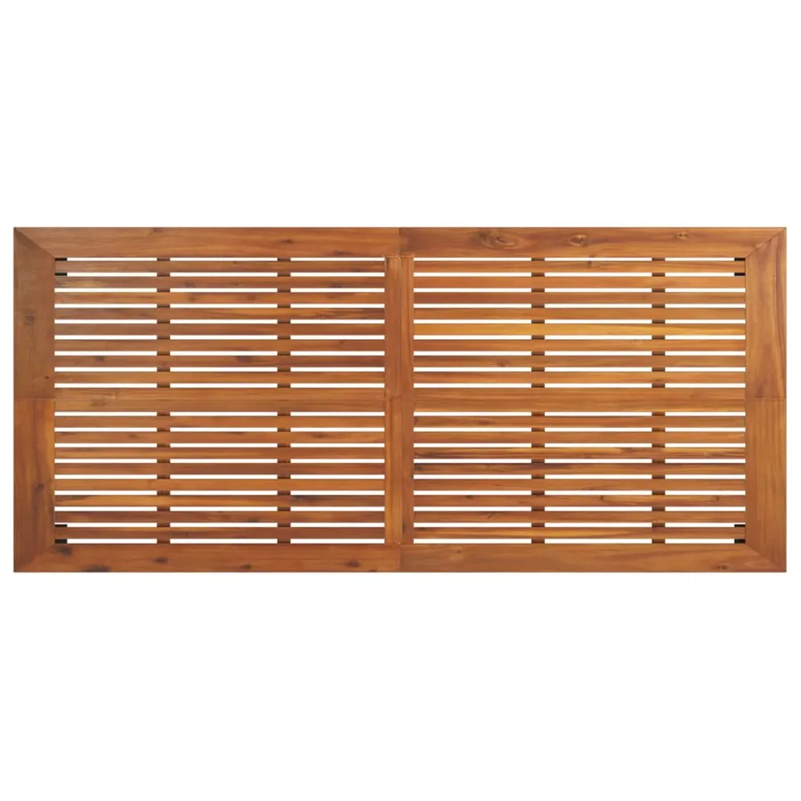 Table de jardin 200x100x75 cm bois d'acacia solide - 5