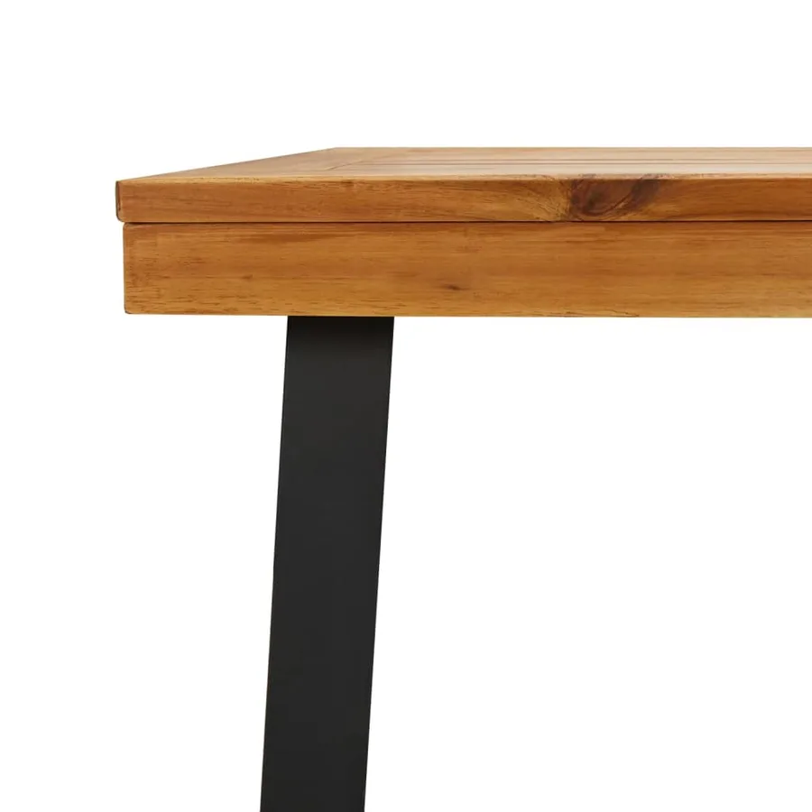 Table de jardin 200x100x75 cm bois d'acacia solide - 7