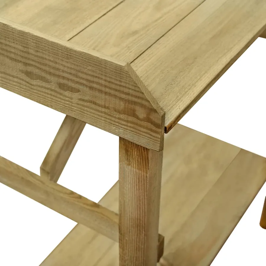 Table de jardinière Bois de pin imprégné 75x40x90 cm - 6