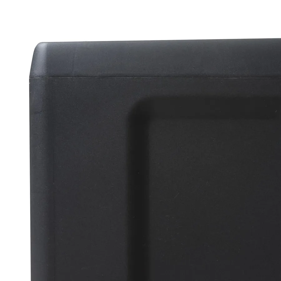 Armoire de rangement de jardin avec 4 étagères Noir - 9