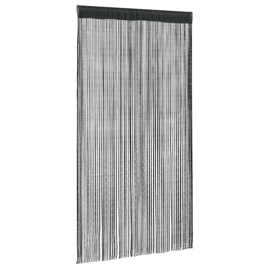 Rideau en fils 2 pcs 140 x 250 cm Noir - 2