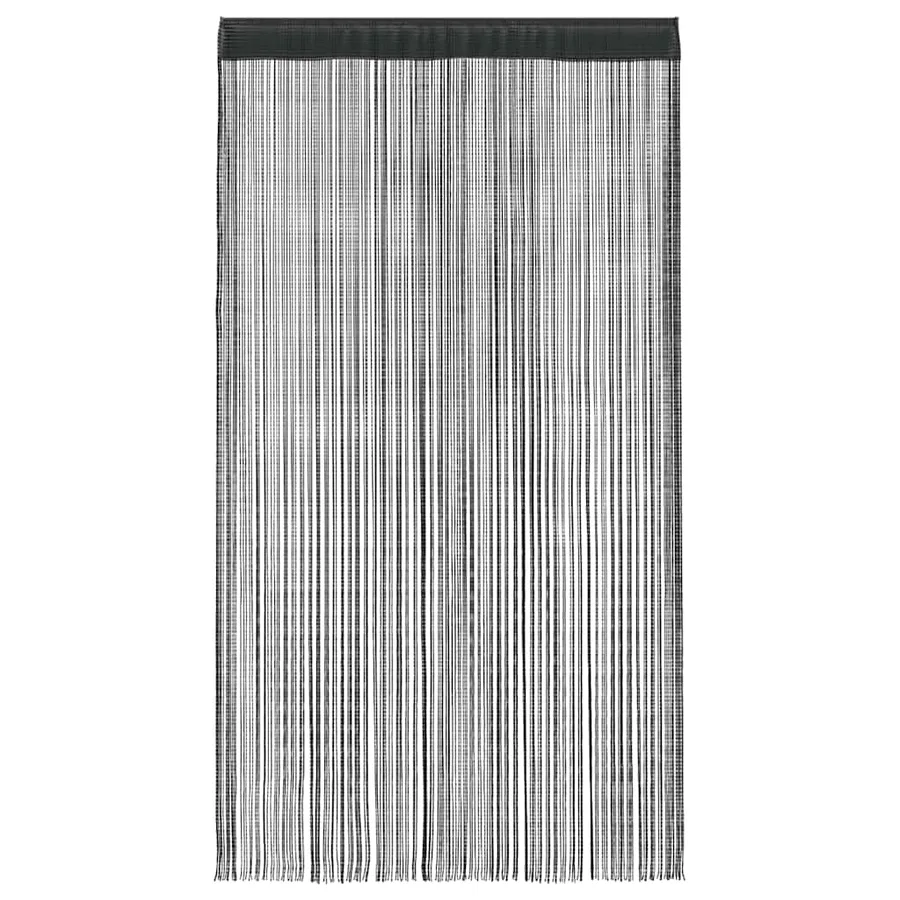 Rideau en fils 2 pcs 140 x 250 cm Noir - 3