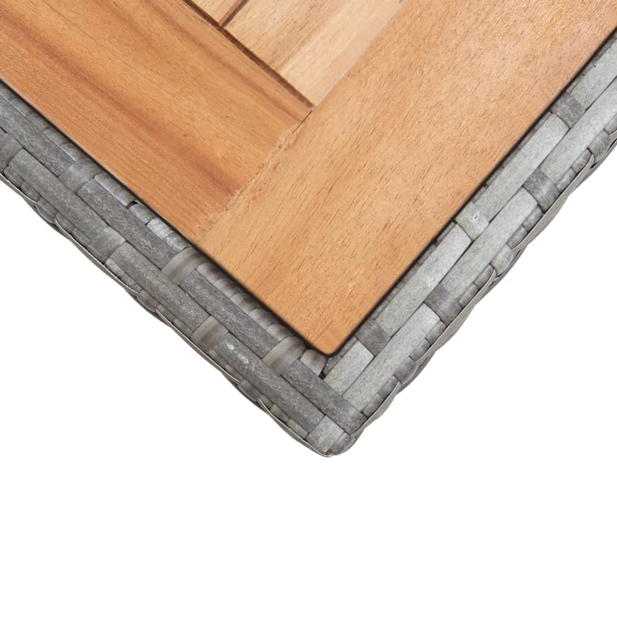 Table de jardin Anthracite et marron 123x60x74 cm Bois d'acacia - 5