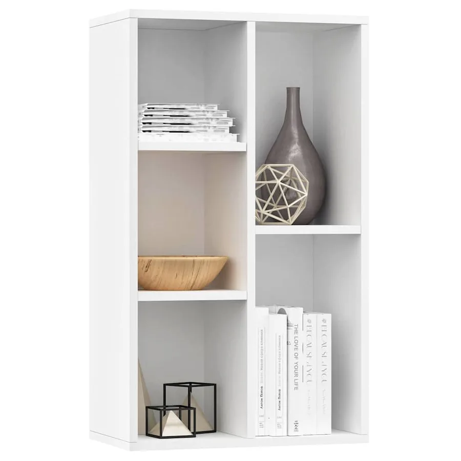 Bibliothèque/Buffet Blanc 50x25x80 cm Bois d’ingénierie - 5