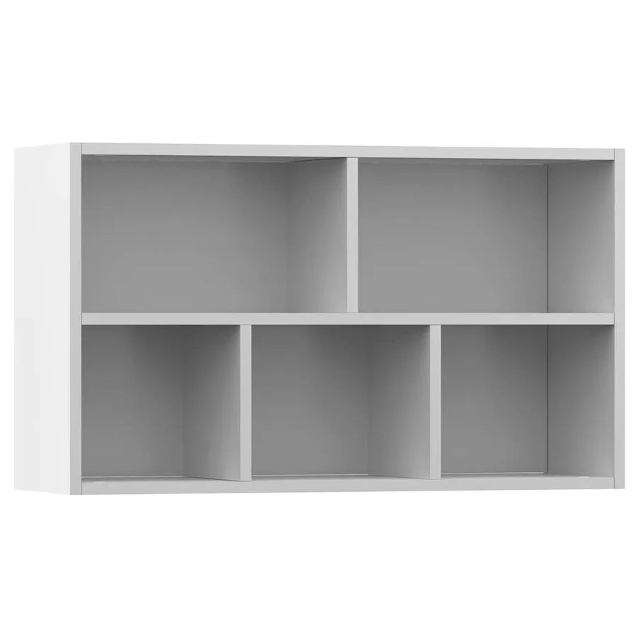 Bibliothèque/Buffet Blanc 50x25x80 cm Bois d’ingénierie - 8