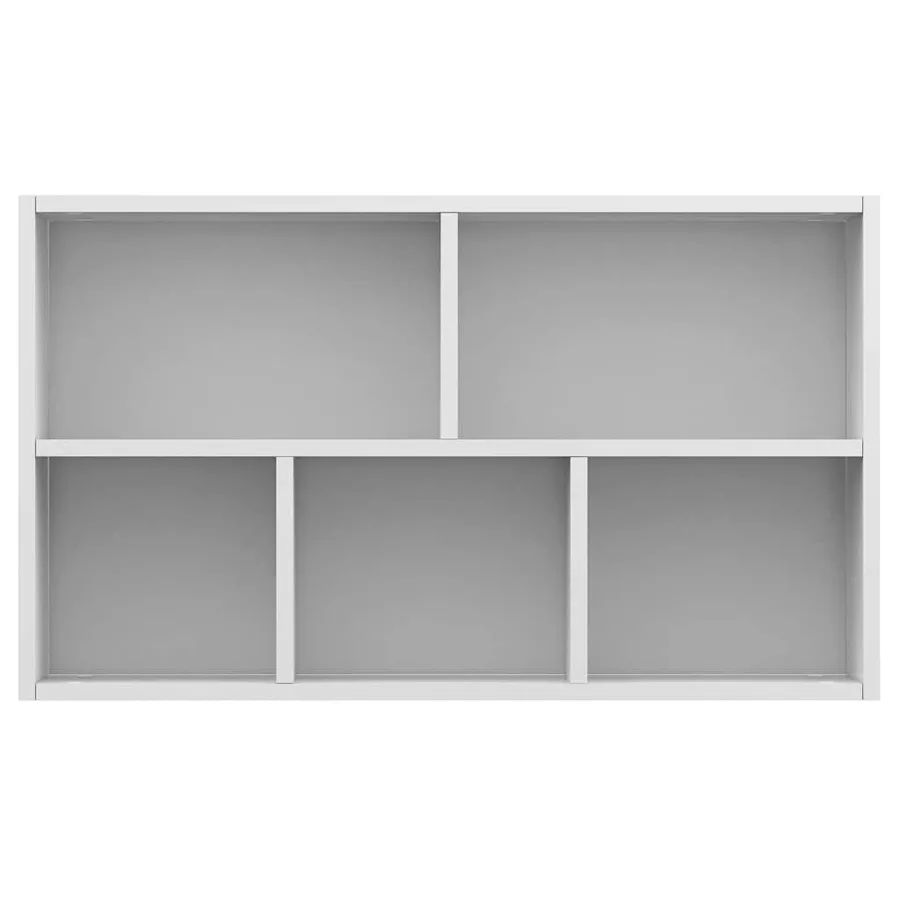 Bibliothèque/Buffet Blanc 50x25x80 cm Bois d’ingénierie - 9