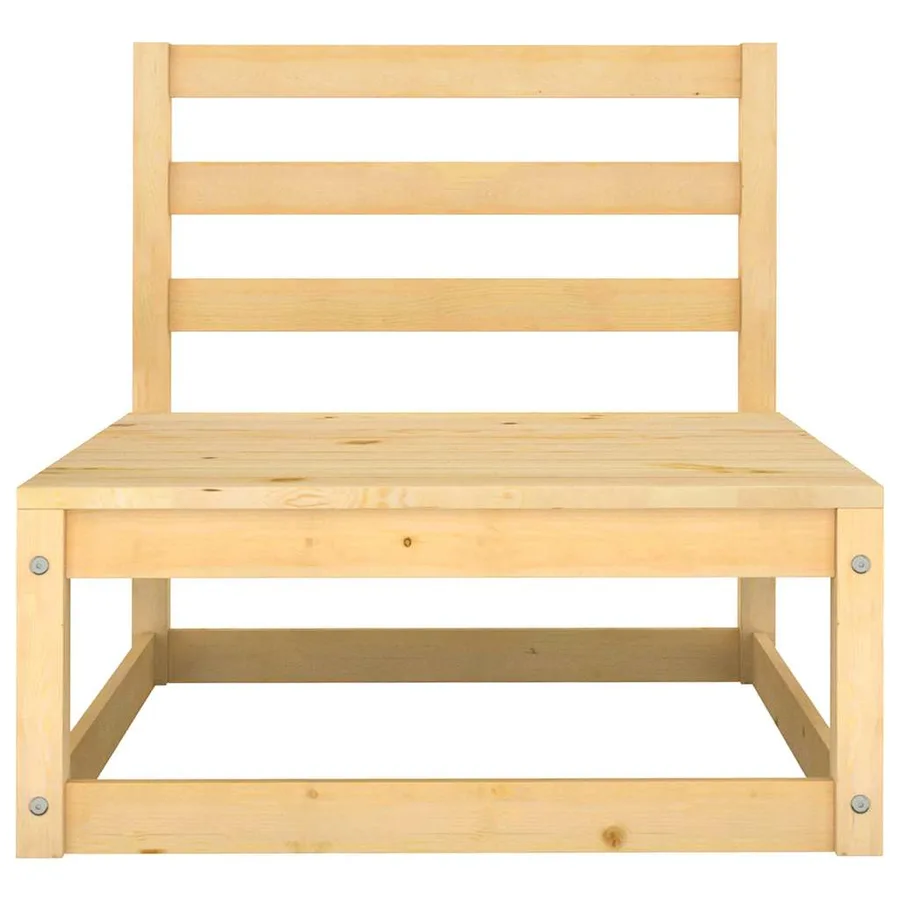 Salon de jardin 2 pcs avec coussins Bois de pin massif - 4