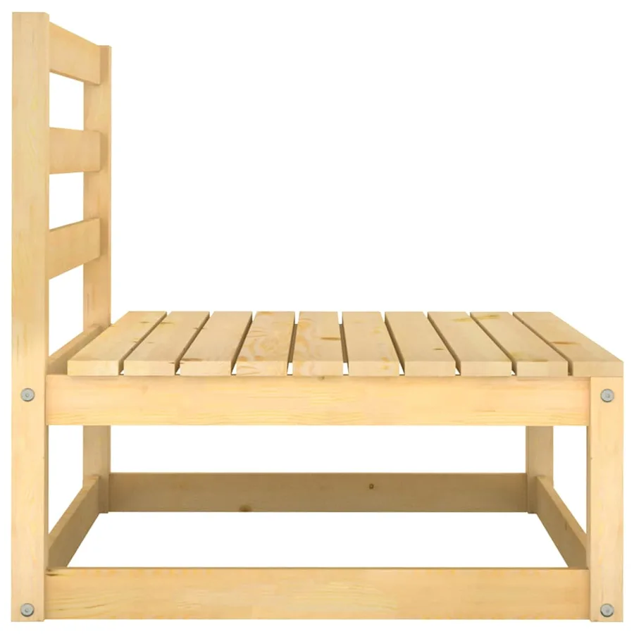 Salon de jardin 2 pcs avec coussins Bois de pin massif - 5