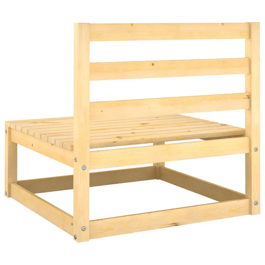 Salon de jardin 2 pcs avec coussins Bois de pin massif - 6