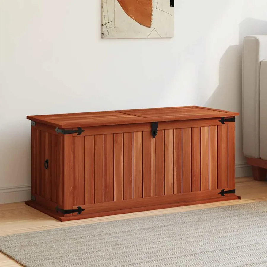 Coffre de rangement 90x45x40 cm Bois d'acacia solide