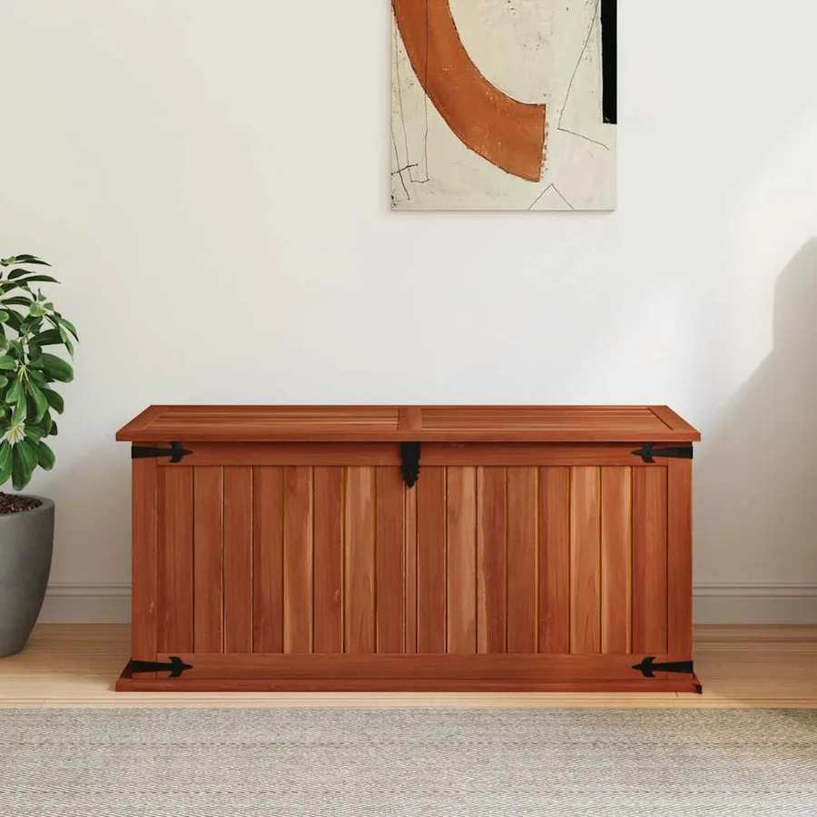 Coffre de rangement 90x45x40 cm Bois d'acacia solide - 3
