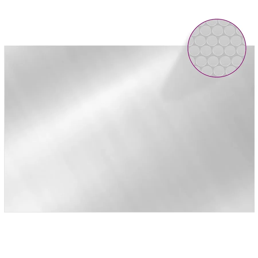 Couverture de piscine rectangulaire 600x400 cm PE Argenté - 2