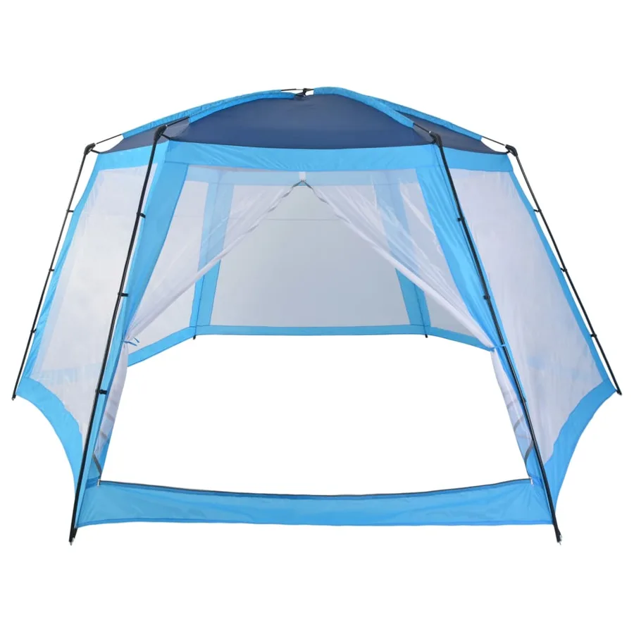 Tente de piscine Tissu 590x520x250 cm Bleu - 3