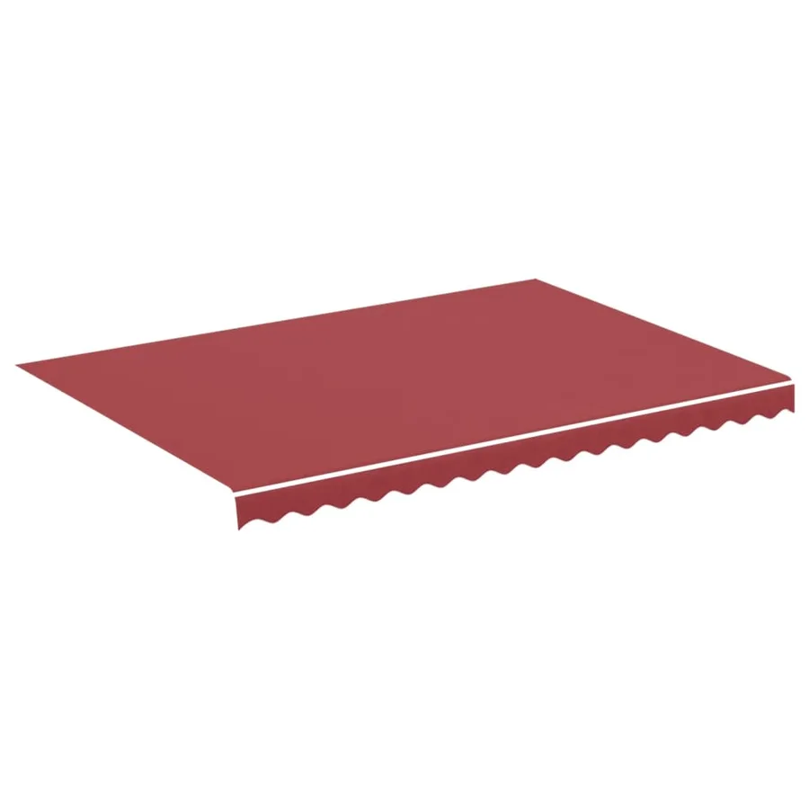 Tissu de remplacement pour auvent bordeaux rouge 3,5x2,5 m polyester - 2