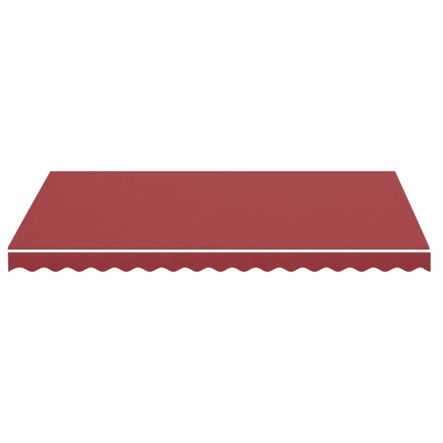 Tissu de remplacement pour auvent bordeaux rouge 3,5x2,5 m polyester - 3