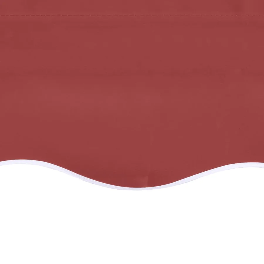 Tissu de remplacement pour auvent bordeaux rouge 3,5x2,5 m polyester - 5