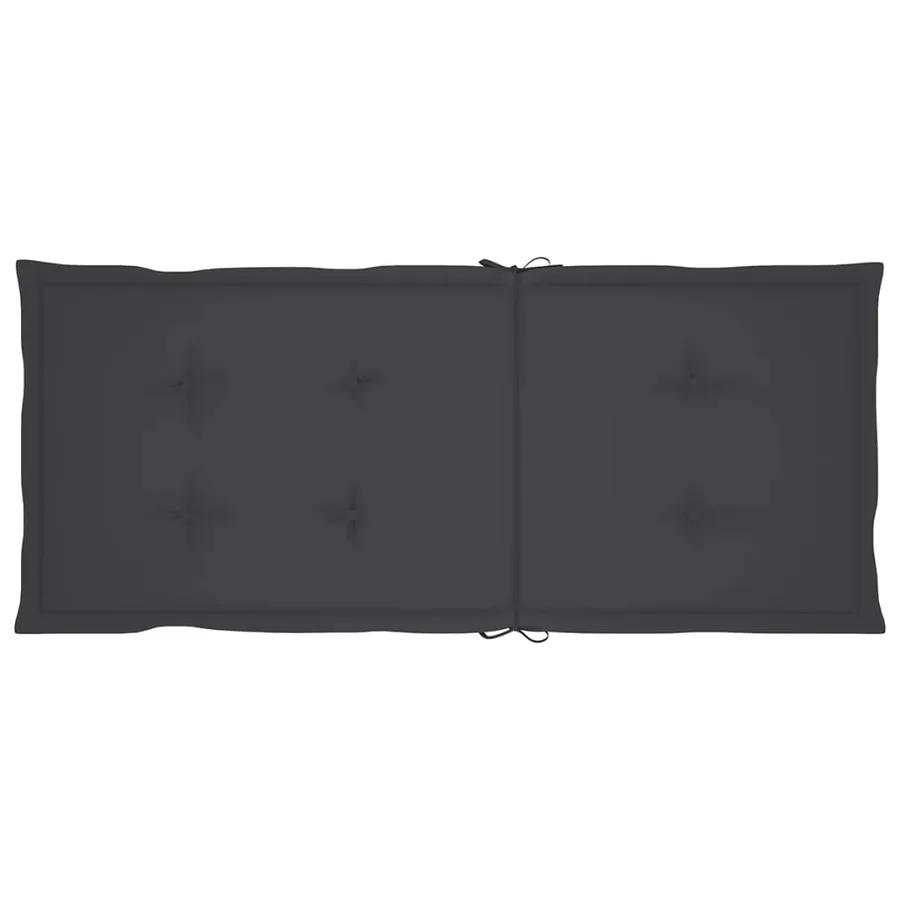 Chaises inclinables de jardin et coussins lot de 8 Teck solide - 8