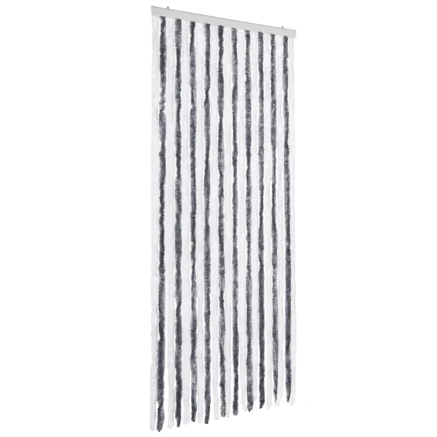 Moustiquaire Gris et blanc 90x200 cm Chenille - 2