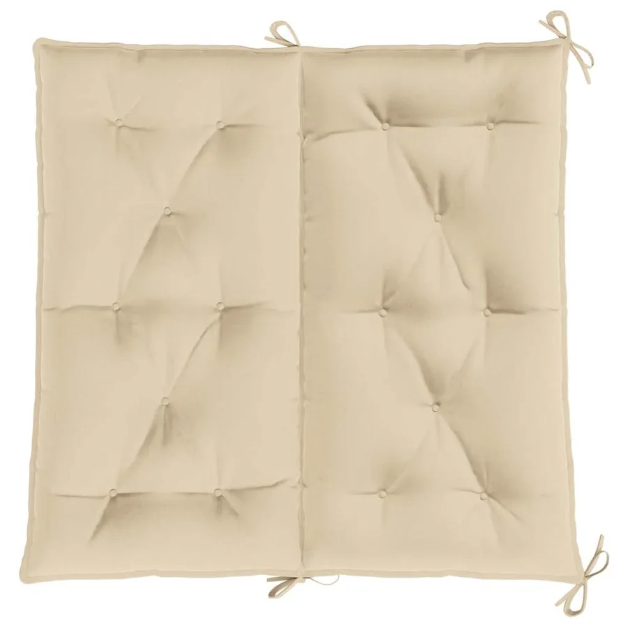 Coussin de banc de jardin beige 100x(50+50)x7 cm tissu oxford - 6