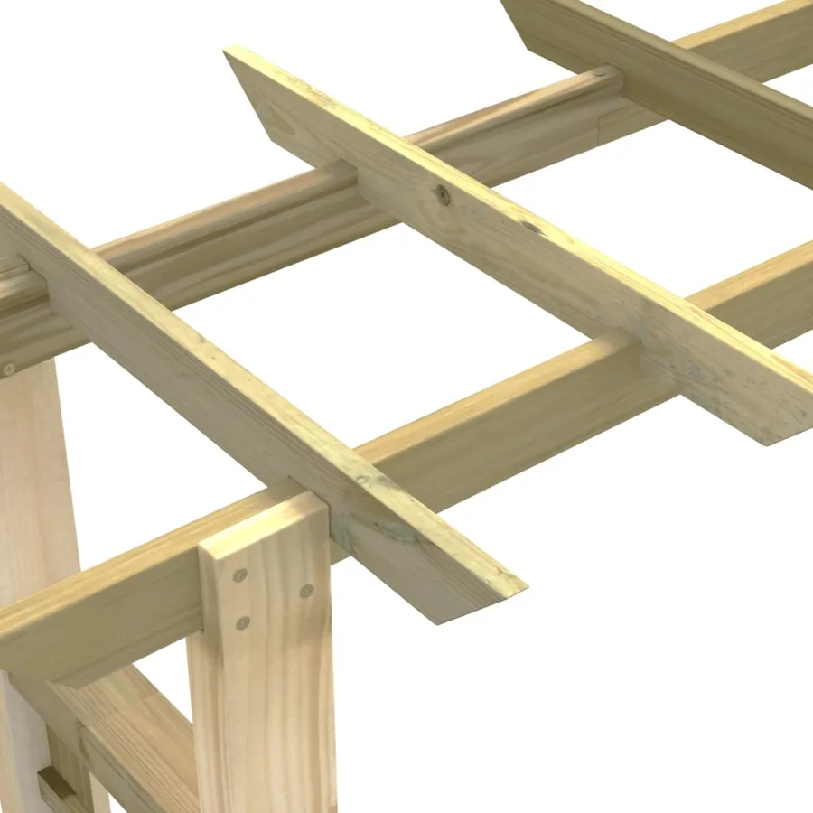 Arche pour rosiers 150 x 60 x 204 cm bois imprégné - 5
