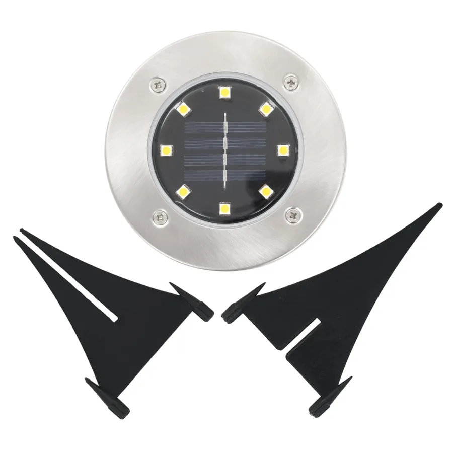 Lampe solaire au sol 8 pcs Lumières LED blanches - 6