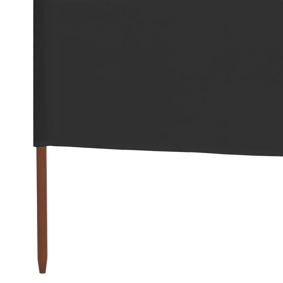 Paravent 3 panneaux Tissu 400 x 160 cm Anthracite - 5