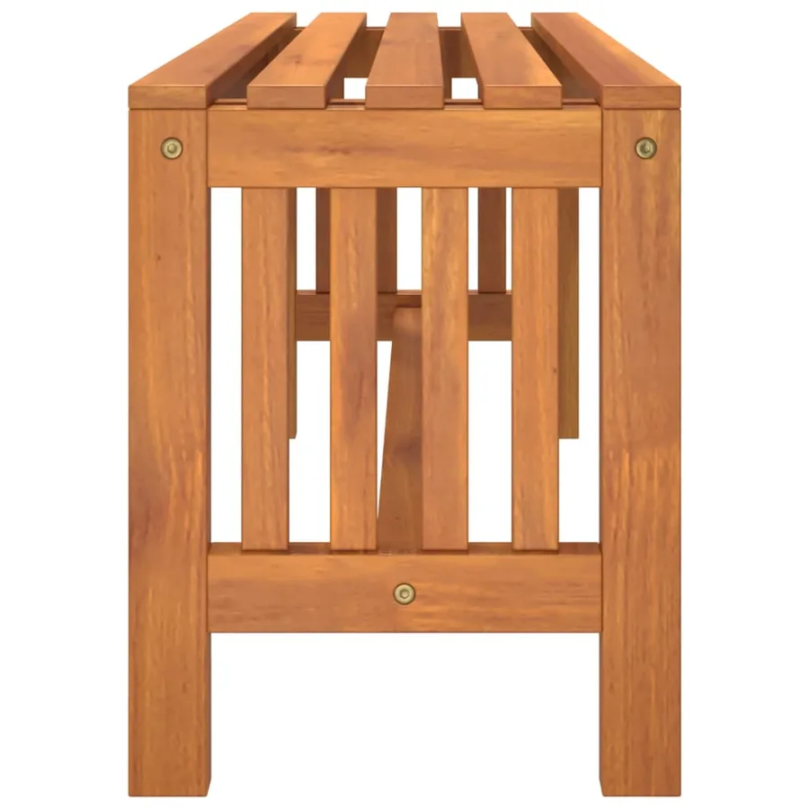 Banc de jardin 110 cm bois massif d'eucalyptus - 4