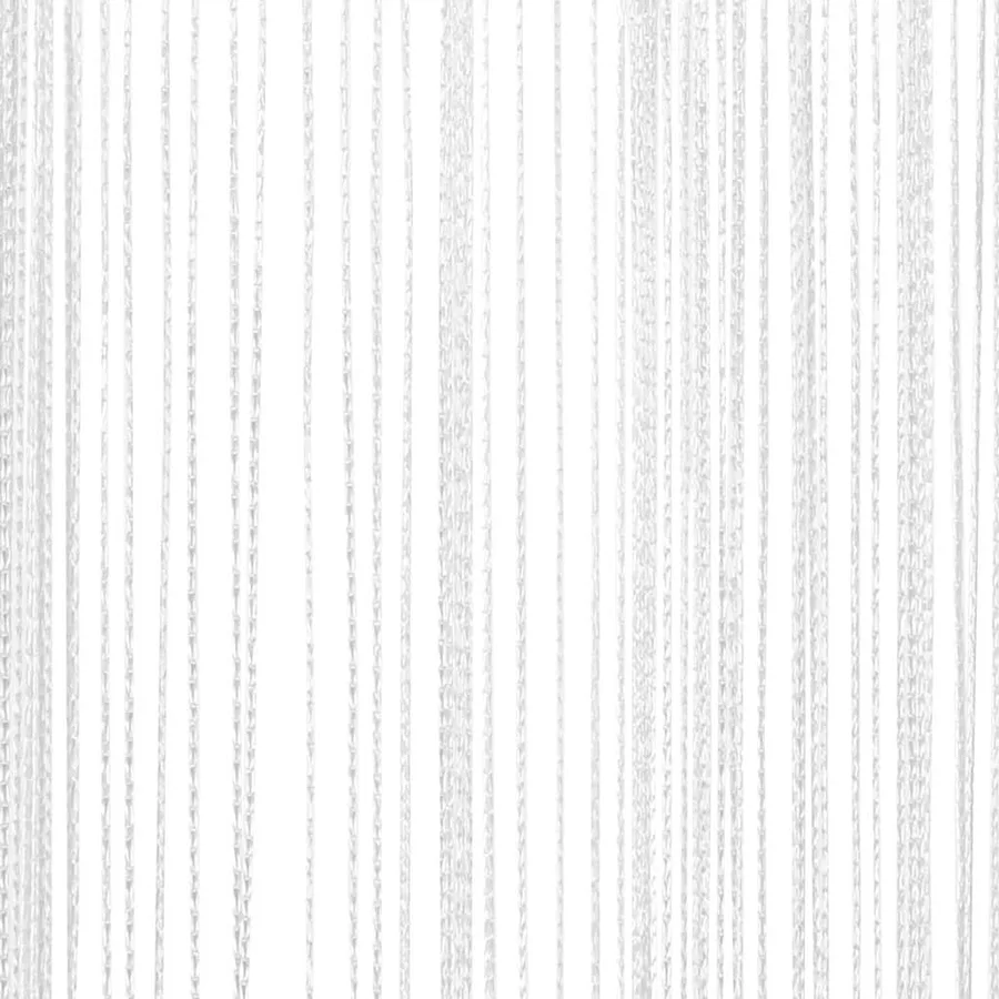 Rideau en fils 2 pcs 100 x 250 cm Blanc - 8