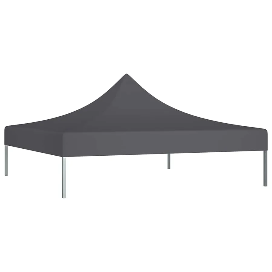 Toit de tente de réception 2x2 m Anthracite 270 g/m² - 2
