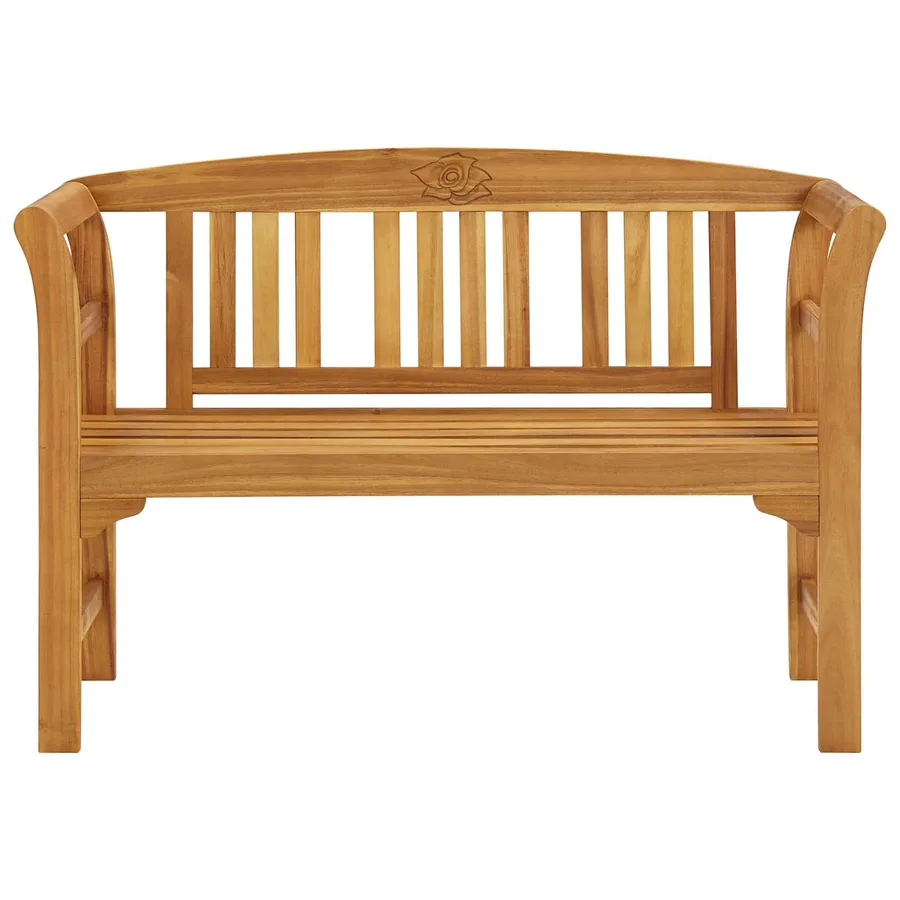 Banc de jardin 114 cm bois d'acacia solide - 2