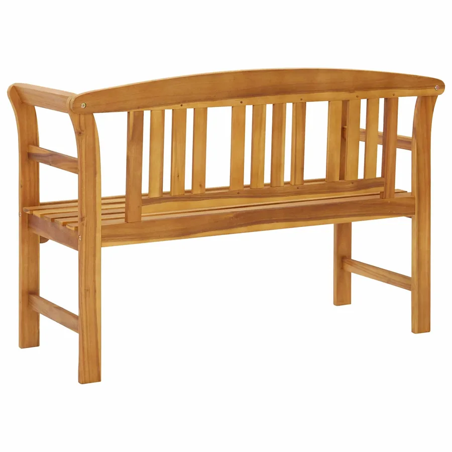 Banc de jardin 114 cm bois d'acacia solide - 4